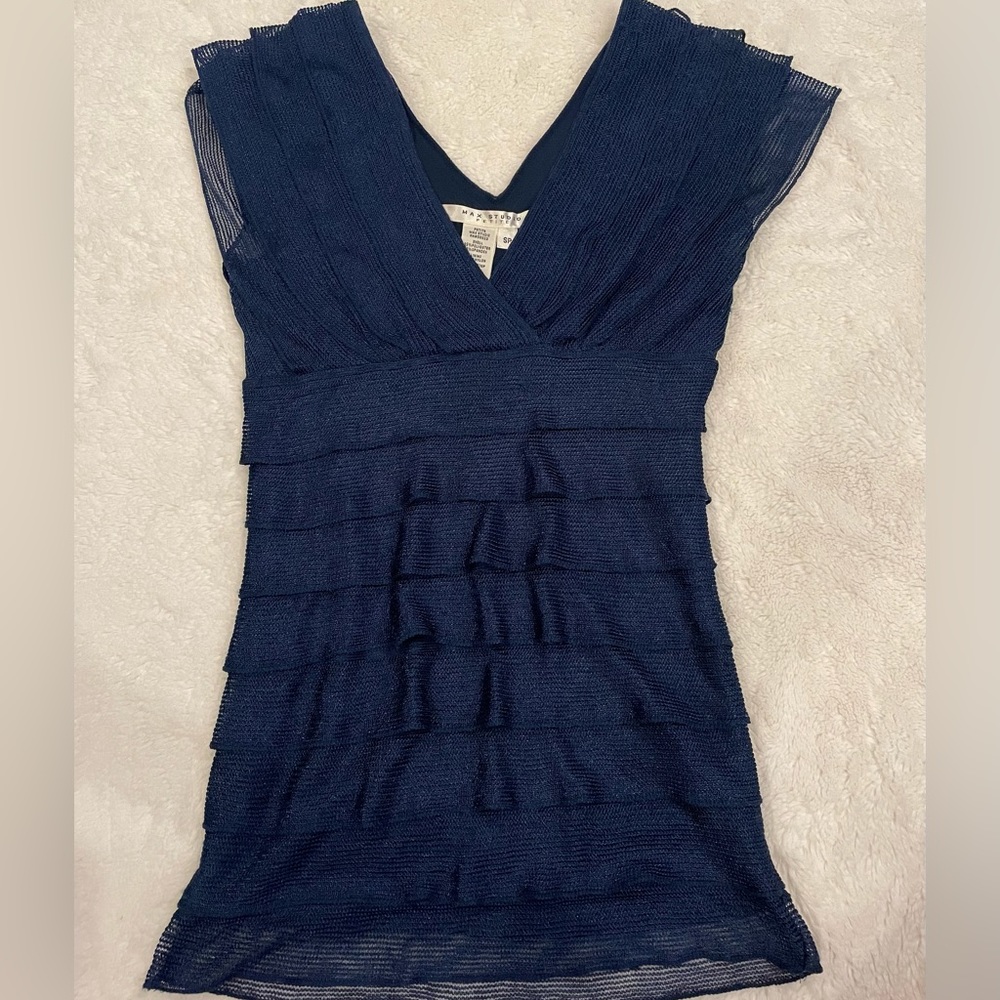 Max Studio Petite Layered Top